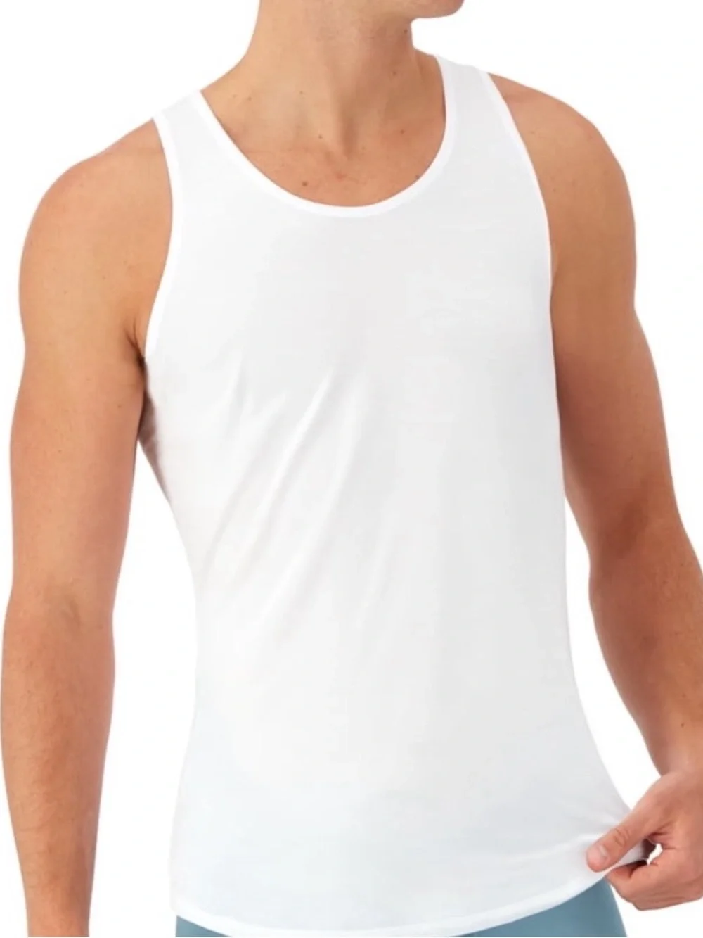 Hanes Originals Supersoft Tanks - Black, White, Gray- Men's 3 Pack